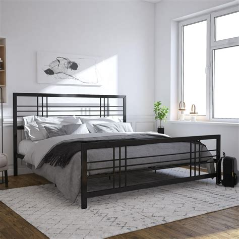 sturdy metal king bed frame